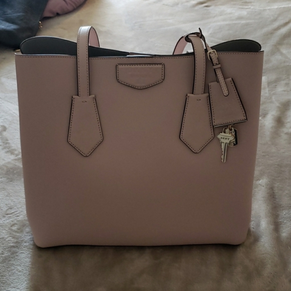 DKNY Pink Leather Sullivan Tote